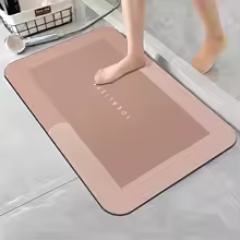 Diatomite Quick-Dry Bath Mat – Anti-Slip, Absorbent & Washable