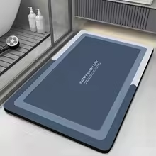 Diatomite Quick-Dry Bath Mat – Anti-Slip, Absorbent & Washable